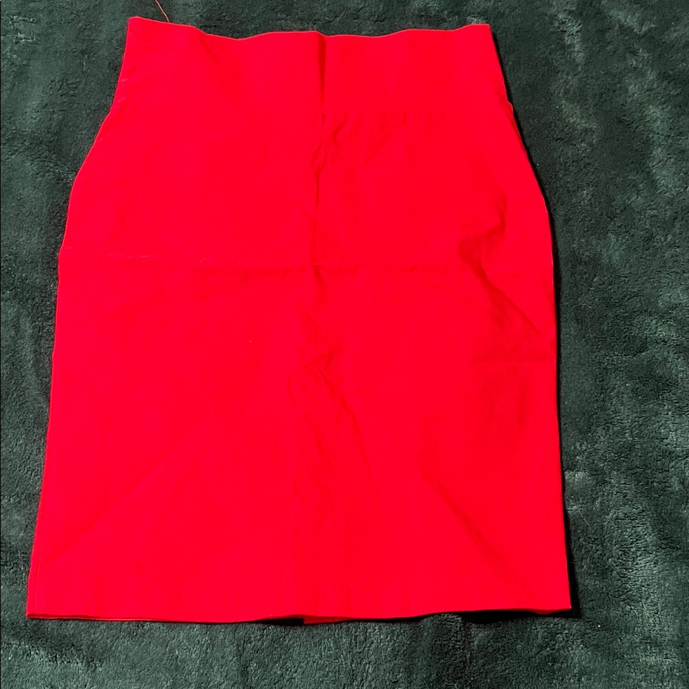Charlotte Russe Vibrant Red Midi Skirt